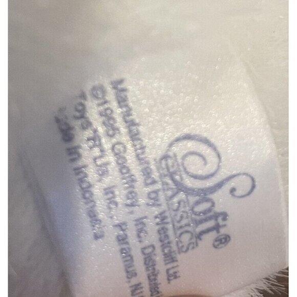 Vintage Soft Classics White Cat Kitten Plush Toys R Us 1995 Blue Eyes 10” Toy - Picture 10 of 10